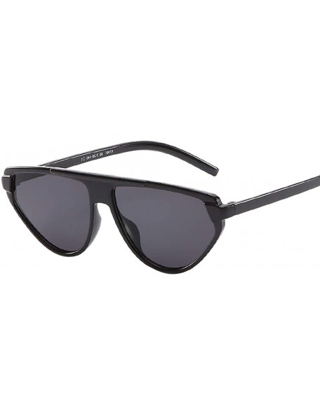 Sport Unisex Vintage Eye Sunglasses Plastic Sunglasses Retro Eyewear Fashion Radiation Protection - Black - CE18UK8ME3A $8.51