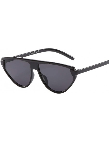 Sport Unisex Vintage Eye Sunglasses Plastic Sunglasses Retro Eyewear Fashion Radiation Protection - Black - CE18UK8ME3A $8.51