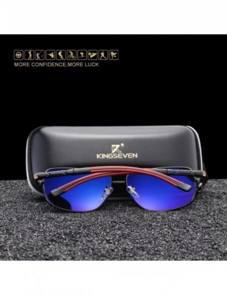 Sport Mens polarized sunglasses-Fashion glasses for men - Gold/Gray - CS18E3ZHM4K $17.84