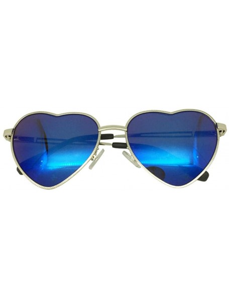 Sport Heart shaped sunglasses ladies red ladies metal reflective lenses men/women mirror sunglasses - Jy014 Heart C1 - CL190H...