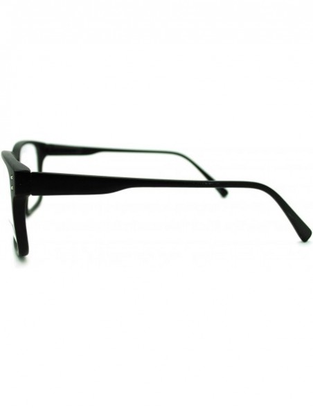 Square Nerdy Square Rectangular Frame Clear Lens Eyeglasses Unisex - Matte Black - CL11LWWY84B $8.36