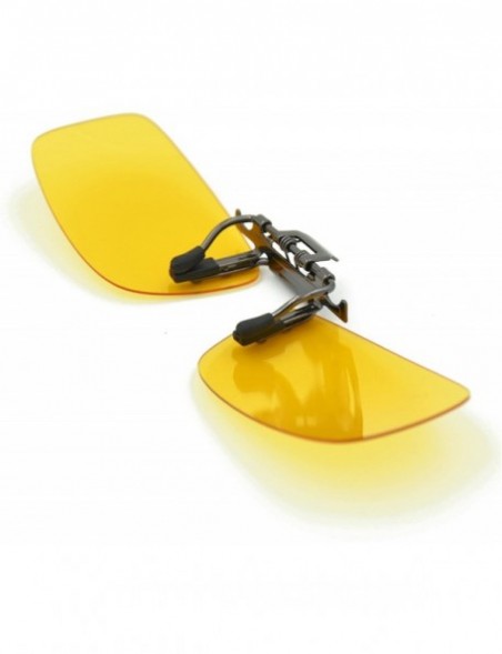 Sport Yellow Night Vision Polarized Clip-on Flip up Metal Clip Sunglasses Driving - C511P7UCVC5 $8.59