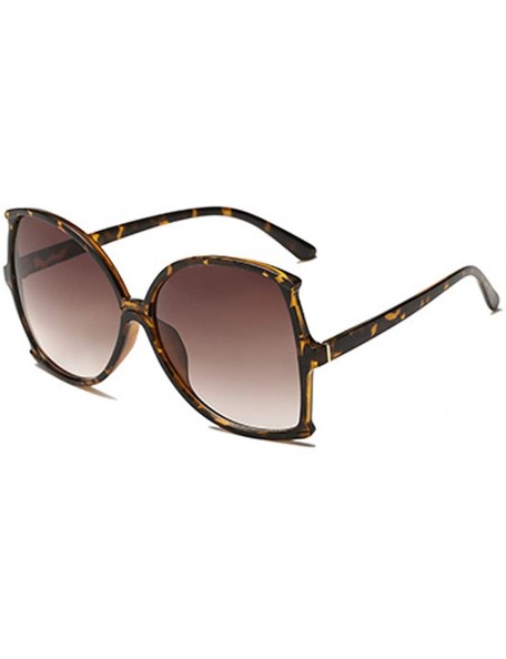 Sport women fashion Simple sunglasses Retro glasses Men and women Sunglasses - Leopard Print - C718LLEA74X $7.03