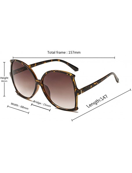 Sport women fashion Simple sunglasses Retro glasses Men and women Sunglasses - Leopard Print - C718LLEA74X $7.03