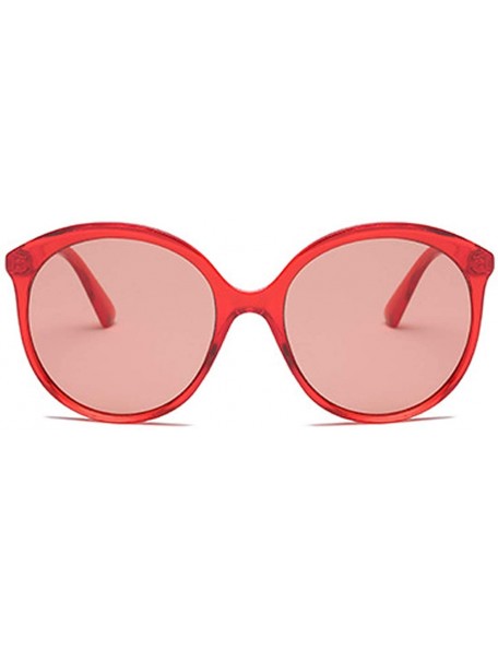 Sport Female Big box Sunglasses Shade Glasses Men and women Sunglasses - Red - CK18LL08D0N $10.95