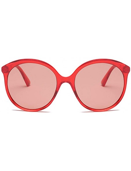 Sport Female Big box Sunglasses Shade Glasses Men and women Sunglasses - Red - CK18LL08D0N $10.95