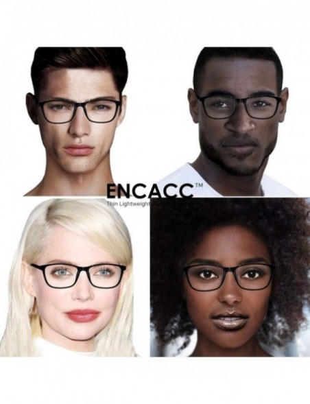 Square Large Nerd Thin Eyeglasses Vintage Fashion Inspired Geek Clear Lens Horn Rimmed - Black 414 - CO18YH44DQM $8.81