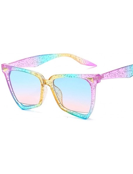 Cat Eye Cat Eye Leopard Sunglasses Women Vintage Sun Glasses Uv400 - Purple - CC199QCXH45 $10.48