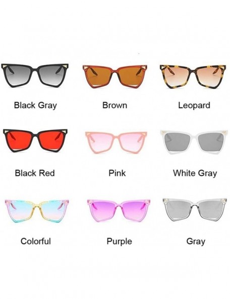 Cat Eye Cat Eye Leopard Sunglasses Women Vintage Sun Glasses Uv400 - Purple - CC199QCXH45 $10.48