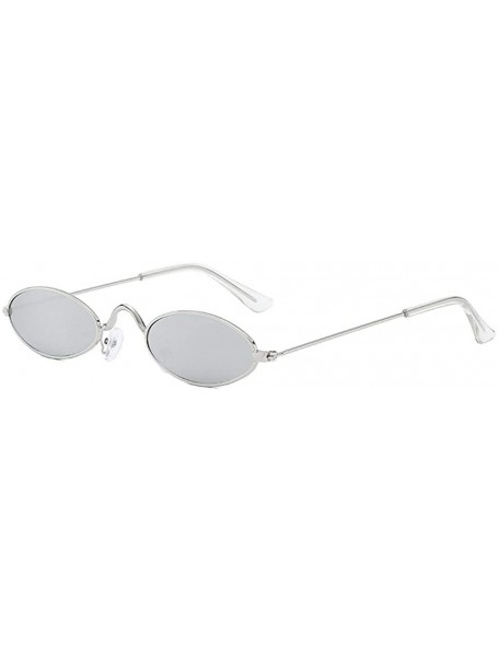 Oversized UV Protection Sunglasses for Women Men Full rim frame Oval Shaped Resin Lens Metal Frame Sunglass - I - C8190324SMS...