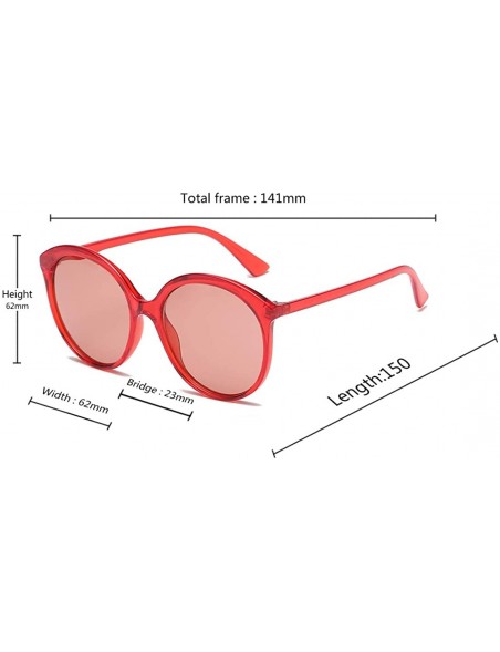 Sport Female Big box Sunglasses Shade Glasses Men and women Sunglasses - Red - CK18LL08D0N $10.95