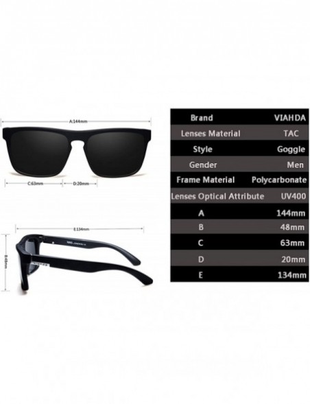 Square New Polarized Sunglasses Men Sport Sun Glasses For Women Travel Gafas De Sol - C718AG0ST45 $10.28