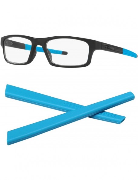 Rectangular Replacement Temple Ear Socks Nose Pads Crosslink Pitch Eye Glass Frame - Blue Set - C31949XZXG2 $12.50