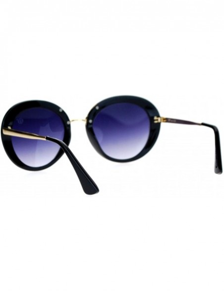 Butterfly Womens Glam Round Butterfly Diva Sunglasses - Black - CO12DGGLRNZ $14.68