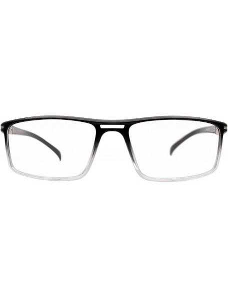 Rectangular Eyeglasses 8903 Rectangular Style - for Womens-Mens 100% UV PROTECTION - Blacktransparent - CS192TDDT74 $24.31