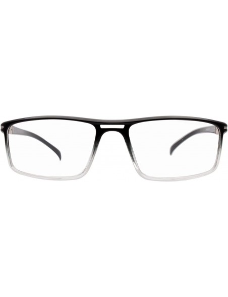 Rectangular Eyeglasses 8903 Rectangular Style - for Womens-Mens 100% UV PROTECTION - Blacktransparent - CS192TDDT74 $24.31