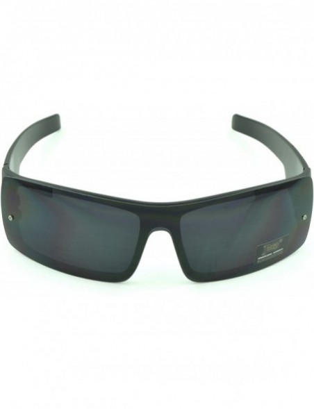 Round Gangster Sunglass Hardcore Dark Lens Sunglasses Men Women - Black-matte-i - C312D1PG9EN $9.43