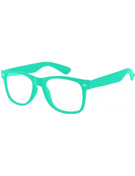 Rectangular Kids Clear Lens Colored Glasses Protect Child's Eyes from UVB UVA - Turquiose - CC18GGG50KX $8.19