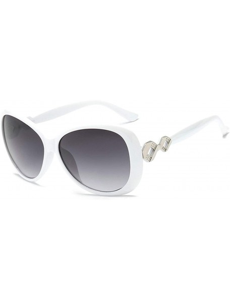 Sport Retro Knot Sunglasses for Women Plate Resin UV400 Sunglasses - White - CM18SZUE95C $18.99