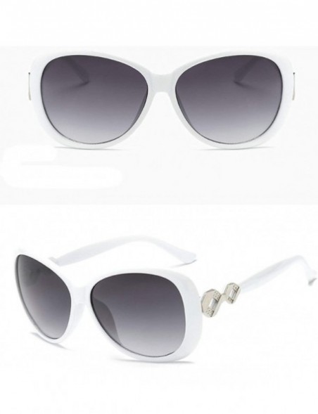 Sport Retro Knot Sunglasses for Women Plate Resin UV400 Sunglasses - White - CM18SZUE95C $18.99