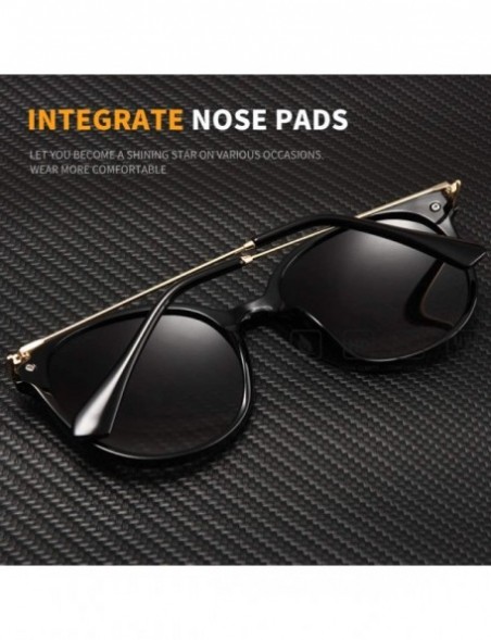 Oval Lady Sun glasses New Polarized Women Sunglasses Vintage Alloy Frame Classic - CY1900ZA9NZ $42.70