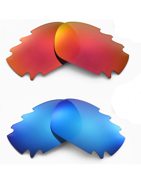 Shield Polarized Fire Red+Ice Blue Replacement Vented Lenses Jawbone - C4118NBG4SR $22.93