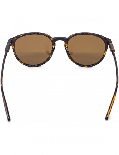 Round Venice - Polarized Sunglasses for All - Tortoise - C418G76DUWZ $46.23