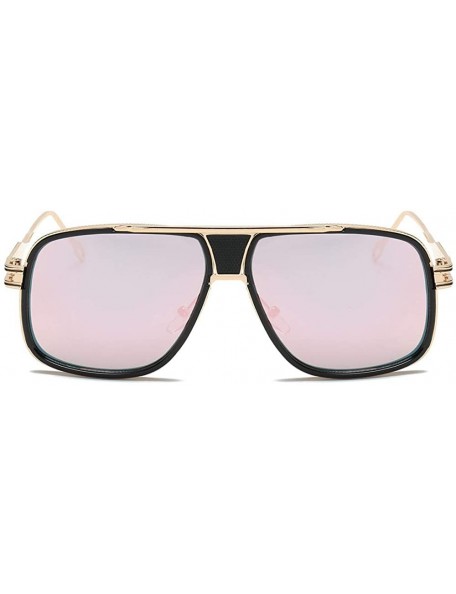 Sport Women Men Fashion Quadrate Metal Frame Brand Classic Sunglasses - E - C218TOU78K7 $9.71