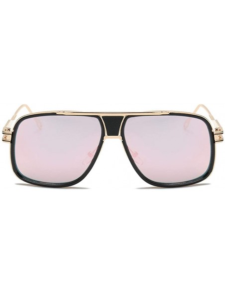 Sport Women Men Fashion Quadrate Metal Frame Brand Classic Sunglasses - E - C218TOU78K7 $9.71