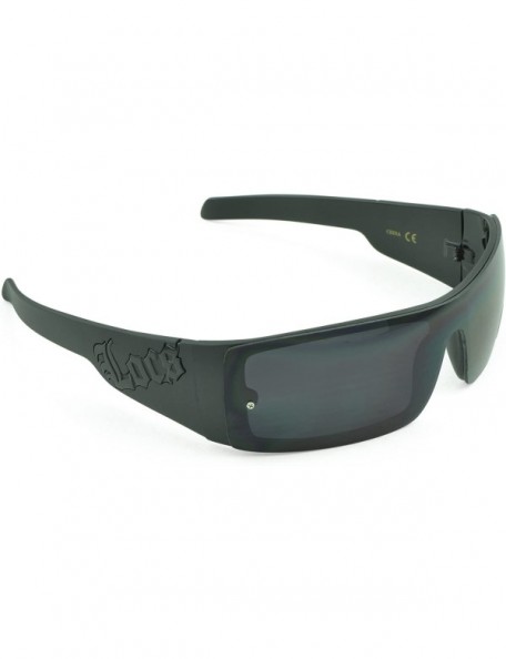 Round Gangster Sunglass Hardcore Dark Lens Sunglasses Men Women - Black-matte-i - C312D1PG9EN $9.43