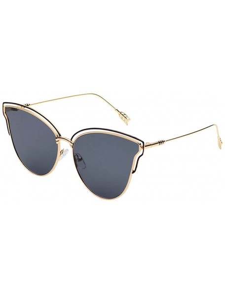 Goggle Feather Sung Sunglasses Innovative Sunglasses Fashion Colorful Glasses - Black Color - C718423IS85 $56.49