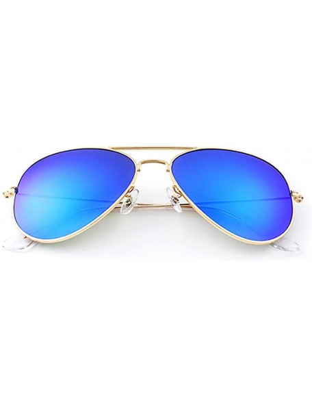 Square sunglasses for women Square Flat Vintage Sunglass For Men Sun Glasses - Blue-glass - CV18WZTQ8KY $37.43