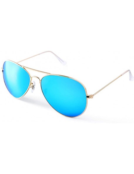 Square sunglasses for women Square Flat Vintage Sunglass For Men Sun Glasses - Blue-glass - CV18WZTQ8KY $37.43