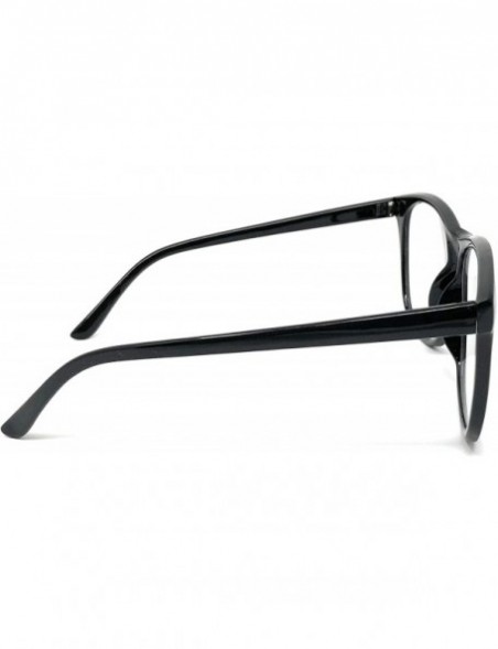 Square Nerd Glasses Classic Fashion Frame Clear Lens Square Round Rectangle - Black Tall- Clear - CG18WYMKYN3 $10.29