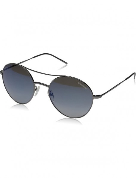 Sport Ca107/S Round Sunglasses - Dark Ruthenium/Flash Blue Sky - CW12D55KHYH $55.87