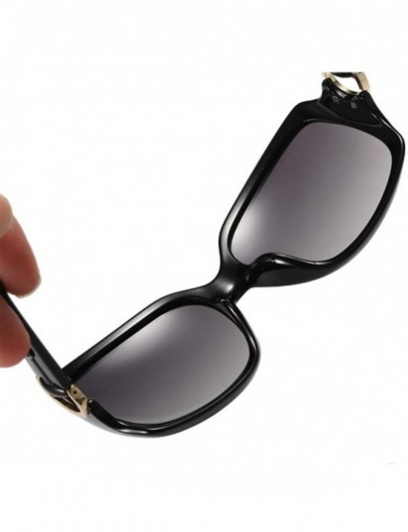 Oval Polarized Sunglasses of Women's Antiglare Anti-ultraviolet Fishing Driving Glasses Classical Large Frame - White - CR18W...