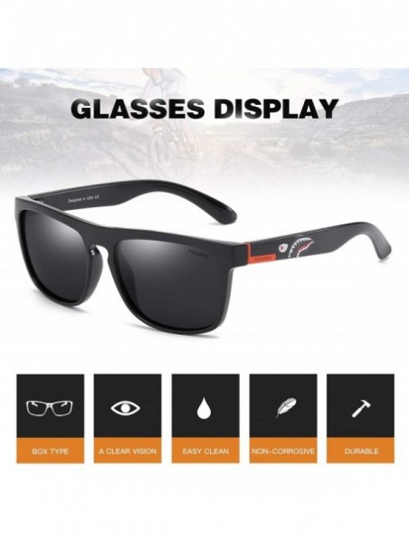 Oval Polarized Sunglasses TR90 Unbreakable Frame for Men Women 6018R - Black Grey - CX18RQGAQQE $12.76