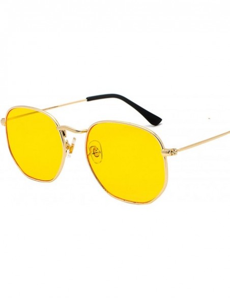 Square Vintage Square Mens SunglassMetal Frame Black Sun Glasses Women Unisex Summer Style Oculos De Los - C8 - CL197A20CG6 $...