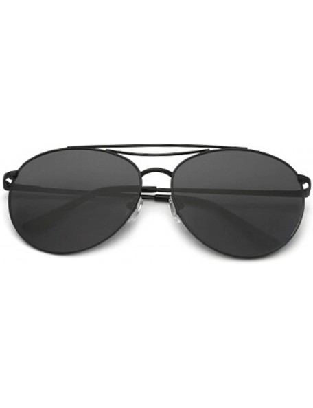 Oversized Polarized Sunglasses Protection Glasses Festival - Black Gray - C518TOI94NR $14.69