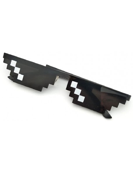 Square Thug Life Pixelated Sunglasses Mosaic Glasses Party Deal With It Hip Hop MLG Shades Toy 8-Bit 4 Style - Style 3 - C518...