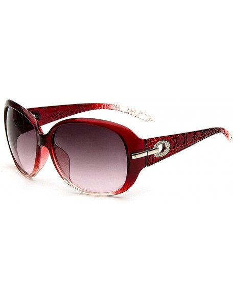 Sport Classic Retro Designer Style Sunglasses for Men or Women plastic PC UV400 Sunglasses - Red - C318SAR5DEK $28.02