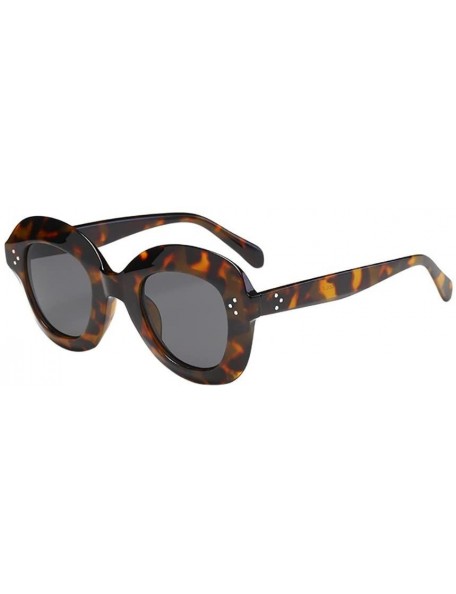Cat Eye Sunglasses-2019 Newest Sunglasses Vintage Cat Eye Sunglasses Retro Big Frame Eyewear Fashion Leopard Sunglasses - CG1...