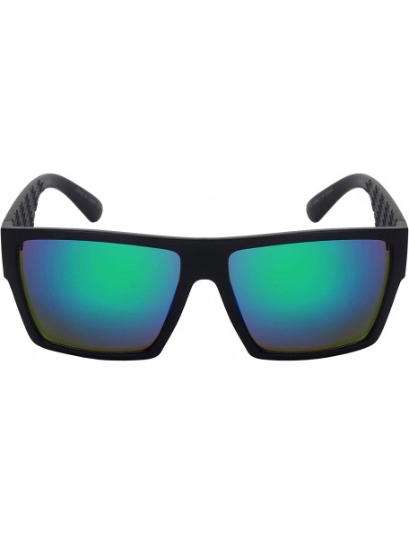 Rectangular Plastic Rectangular Vintage Square Frame Sunglasses for Men Women 570111 - CY18HA633E8 $10.54