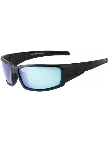 Sport Polarized Sunglasses for Men - Premium Sport Sunglasses - HZ Series Aquabull - Gloss Black - C21878Q5QZ9 $22.13