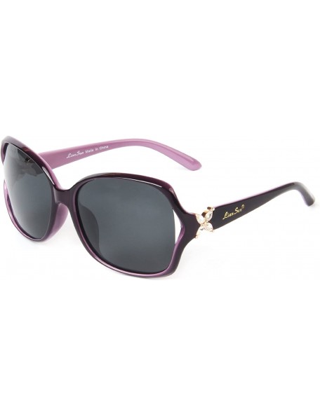Oversized Oversized Women Sunglasses Uv400 Protection Polarized Sunglasses lsp6210 - Purple - CL120YRD65B $33.63
