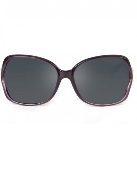 Oversized Oversized Women Sunglasses Uv400 Protection Polarized Sunglasses lsp6210 - Purple - CL120YRD65B $33.63