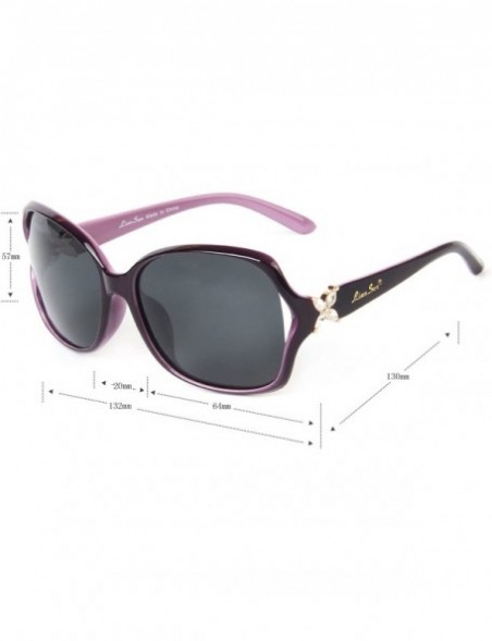 Oversized Oversized Women Sunglasses Uv400 Protection Polarized Sunglasses lsp6210 - Purple - CL120YRD65B $33.63