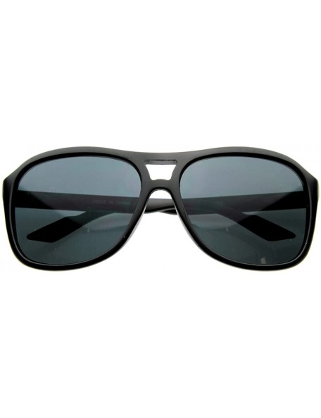 Sport Modern Active Lifestyle Sports Aviator Sunglasses - Black - CD116Q2I5Y1 $22.01
