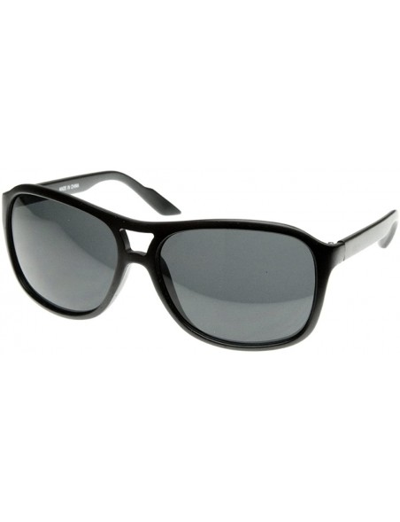 Sport Modern Active Lifestyle Sports Aviator Sunglasses - Black - CD116Q2I5Y1 $9.78