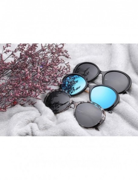 Oversized Polarized Sunglasses for Women - Bold Retro Oval Mod Frame Eyewear with UV400 Protection Sunglasses. - CE18QO43ZXW ...